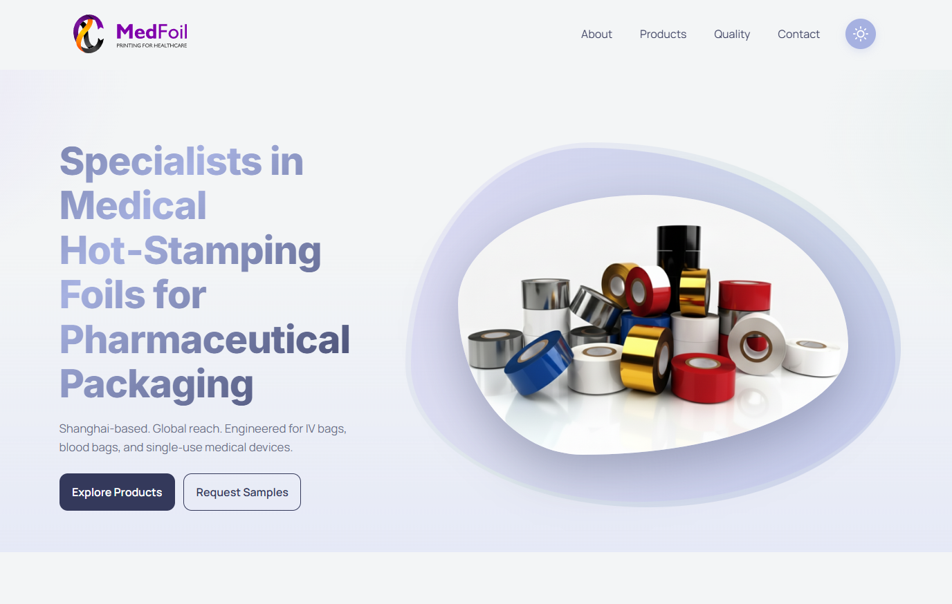 Medfoil website screenshot